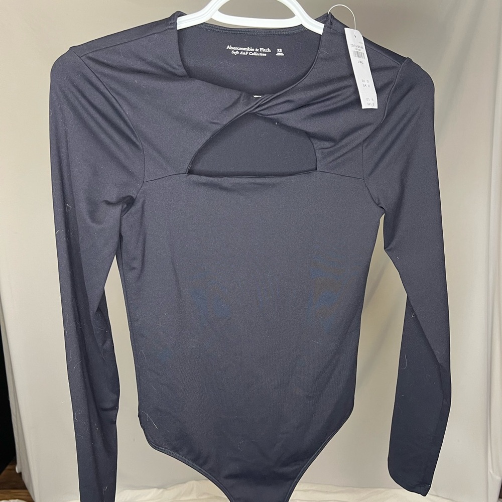 Abercrombie Long Sleeve Cut Out Bodysuit